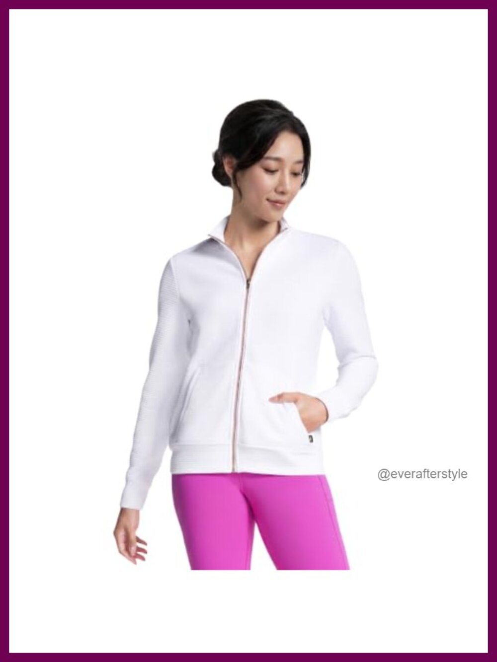 Skechers Go Walk Ottoman Full Zip Mock Neck Jacket Recycled Polyester